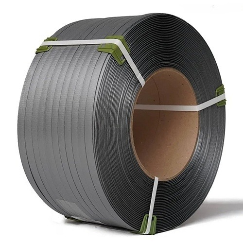 Лента ПП 15*1,0*1,2км (215кгс), для упаковки (серая)