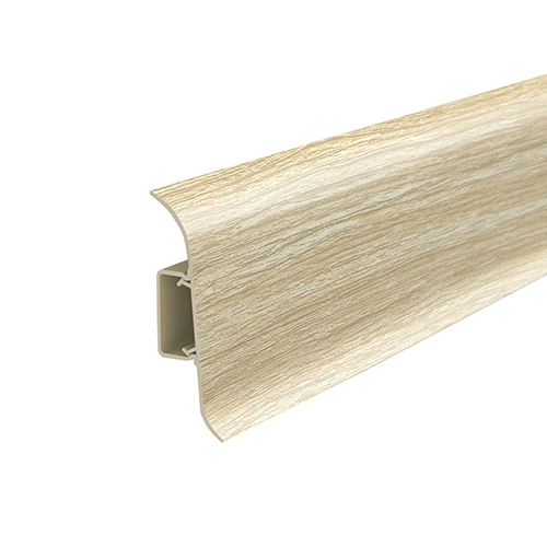 Плинтус "Дуб европейский", кабель-канал, мягкий край, 55*2200мм