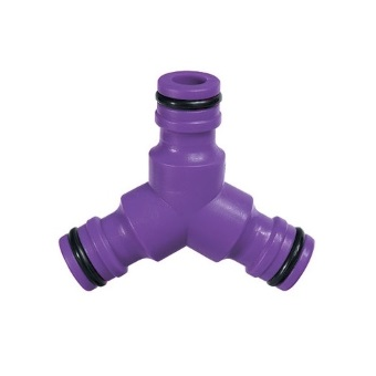 Тройник для разветвления пластмассовый штуцерный 1/2"