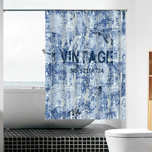 Шторка для ванной "Винтаж" "MZ-93" в комплекте с кольцами 1800*1800мм полиэстер