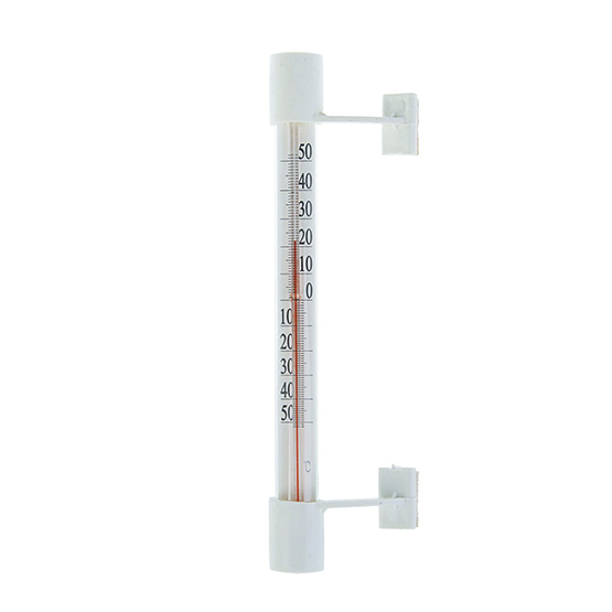 Термометр оконный на липучке стеклянный