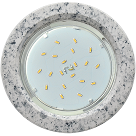 Светильник потолочный GX53 H4 Ecola без рефл. гранит Арктик 38x106 (к+)  [SR53H4ECB.]