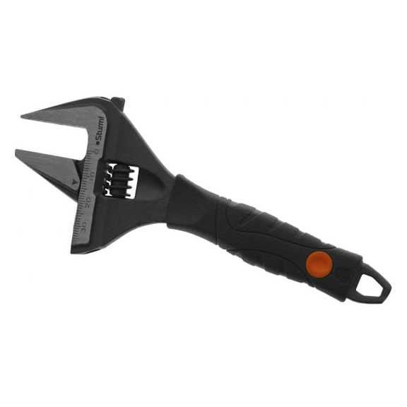 Ключ "Sturm" разводной, 150мм, СУПЕРТОНКИЕ ГУБКИ обрезиненная рукоятка