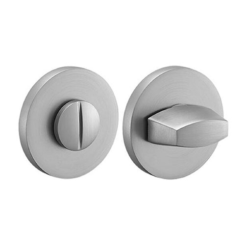 Завертка дверная "MH-WC-R6 MSC", круглая накладка, "Матовый сатинированный хром"