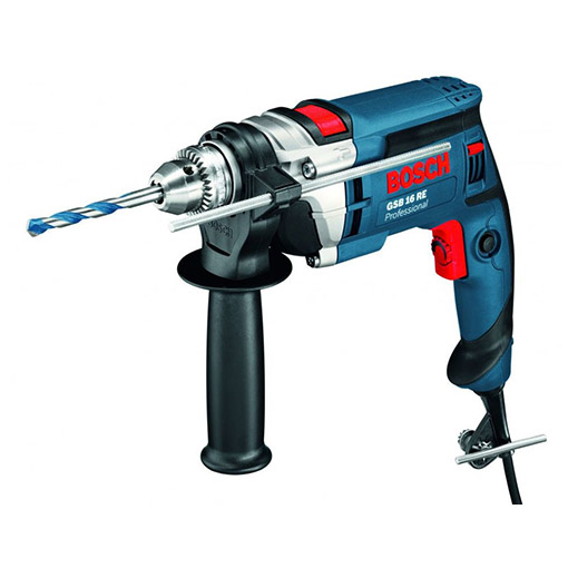 Дрель ударная &quot;Bosch&quot; GSB16RE, 750Вт, БЗП, 13мм, 2800об.мин, крутящий момент 18Нм