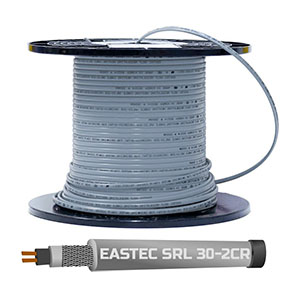 Кабель греющий "Eastec" экранированный "SRL30-2CR" 30Вт/м, для обогрева бытовых трубопроводов, емкостей
