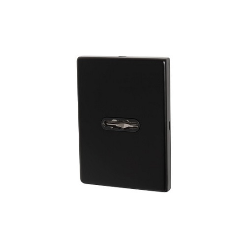 Накладка декоративная с авт.шторками на сув.замок &quot;ESC 486-S-auto RL, черный