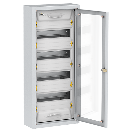 Щит распределительный навесной на 48 модулей прозрачная дверь 710*310*130мм IP31 ЩРн-48 УХЛ3 TITAN ИЭК