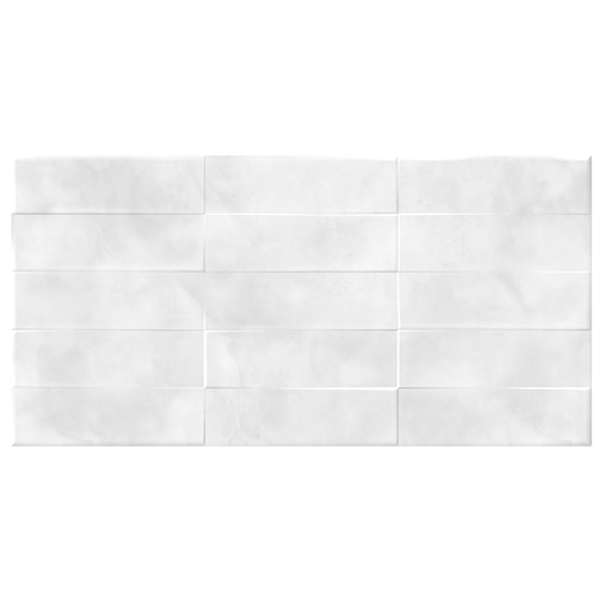 Плитка керамическая настенная "Carly" 598*298мм, светло-серый, рельеф кирпичи