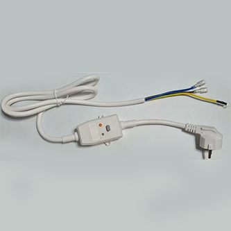 Кабель с Узо 16А, 10мА, длина 1м