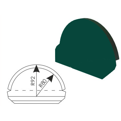 Заглушка прямая Дамир 220*0,4, "Зеленый мох"