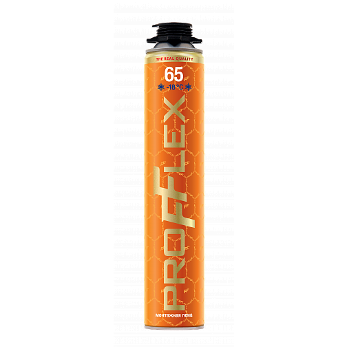 Пена монтажная  всесезонная &quot;PROFFLEX PRO&quot; Голд (Orange 65), 850мл