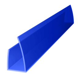 Профиль торцевой 2100*6мм, синий ROYALPLAST UP