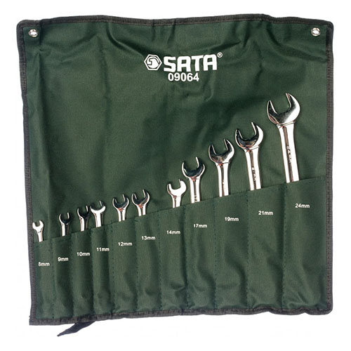 Набор ключей "Sata" комбинированных CrV 8-24мм, 11шт