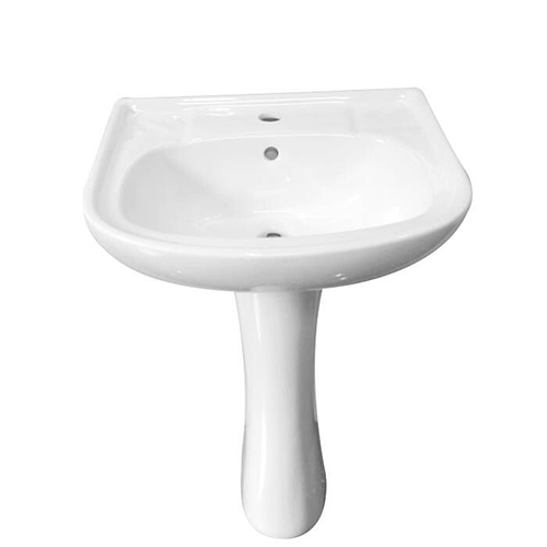 Умывальник "Selena 51" белый с пьедесталом