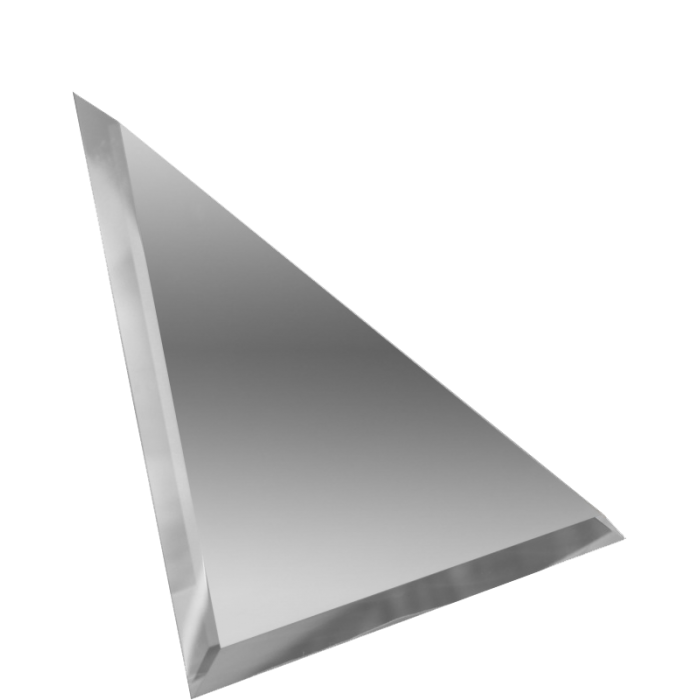 Плитка зеркальная  настенная треугольная &quot;ДСТ&quot; 200*200мм, с фацетом, серебрянная