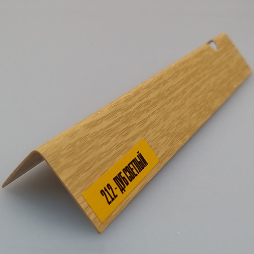 Угол ПВХ KU, 25*25мм, L=2,7м, "Дуб светлый"