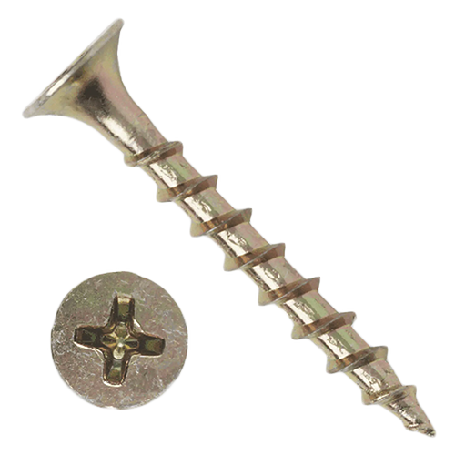 Саморез универсальный желтый цинк 3,5*35мм