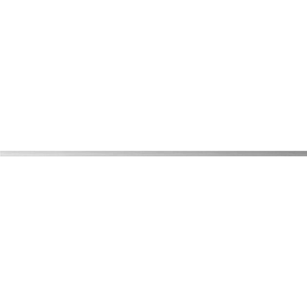 Бордюр металический настенный  16*600мм, серебрянный