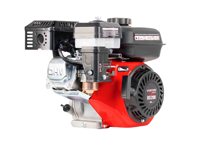 Двигатель VERTON GARDEN BS-200/19 (раб.V двиг.196 см3,макс. мощн.4.8кВт/6.5л.с,d вала 19мм,V топ.бака 3.6 л.ручн. зап.)