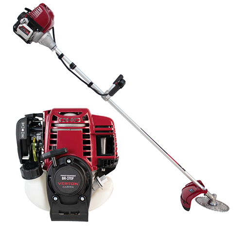 Бензиновый триммер VERTON garden BR-370F 4-такт. двиг. (V двигателя 37 см3,мощность 1.4 л.с./0.73 кВт,проф.ранец,цельная штанга,диск 40т,катушка)