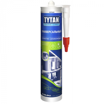 Герметик силиконовый универсальный "Tytan Euro-Line", 290мл, белый