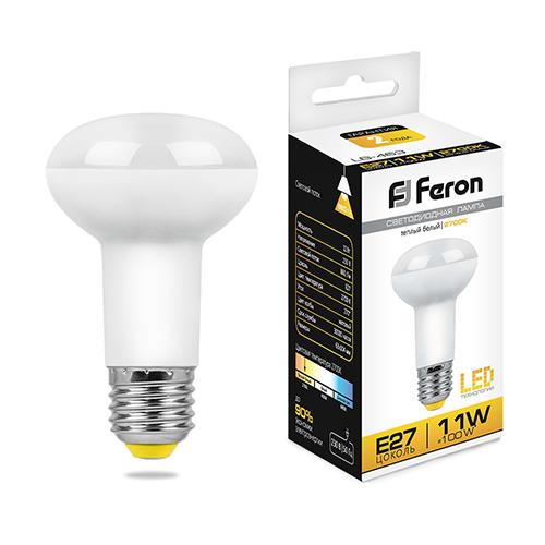 Лампа светодиодная 220В 11Вт Е27 R63 2700К 880Лм LB-463 &quot;FERON&quot;