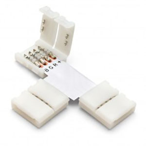 Соединитель тройник &quot;DEKO&quot; для светодиодной ленты 4pin, RGB, 5050SMD, зажим-зажим, 12В