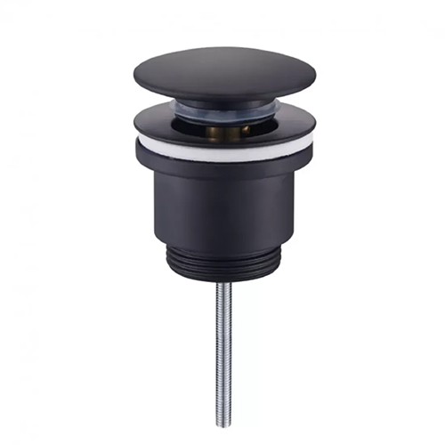 Донный клапан "Raglo" для умывальника, без перелива, черный, R600.01.06