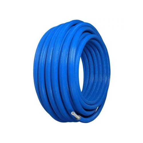 Труба из шитого полиэтилена PE-Xa Evoh "POC" 16*2,2мм, в изоляции 6мм, синяя, бухта 100 метров