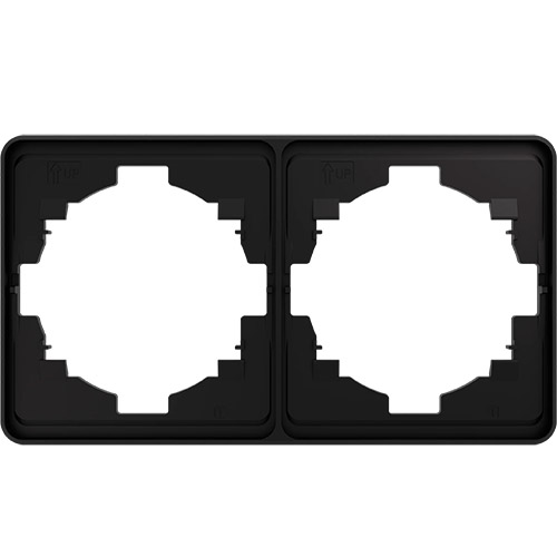 Рамка 2-постовая, ROUND оникс