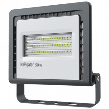 Прожектор светодиодный "Navigator" 50Вт 6500К холодный белый 4100Лм 220В черный "14 146 NFL-01-50-6.5K-LED"
