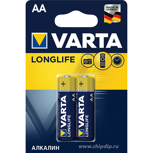 Эл.питания VARTA LONGLIFE LR6 (АА) BL2 4106 (1/10/50)