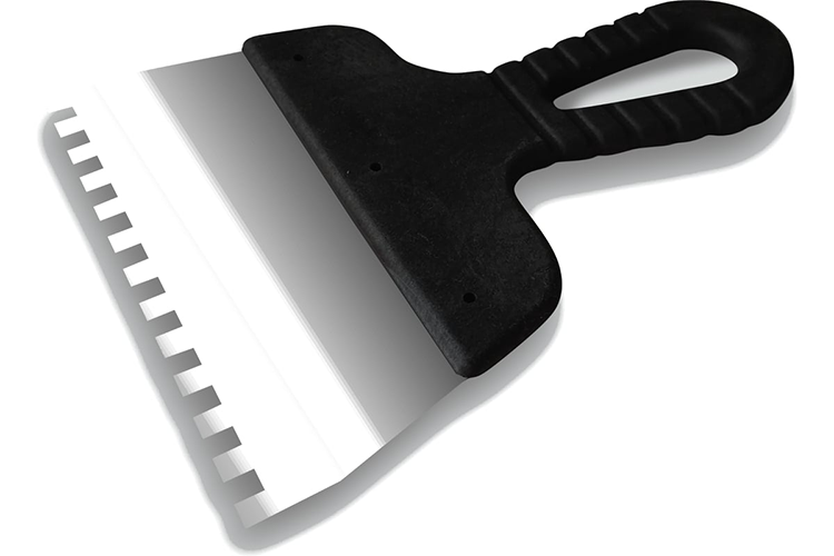 Шпатель Decor "Россия" нержавеющая сталь 200мм, зуб 8*8мм