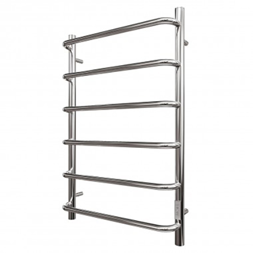 Электрический полотенцесушитель "Point Ника" П6 размер: 400*800мм, хром, диммер справа