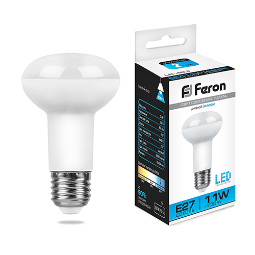 Лампа светодиодная 220В 11Вт Е27 R63 6400К 880Лм LB-463 &quot;FERON&quot;