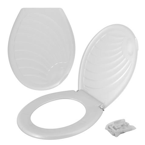 Сиденье для унитаза Libero "Ракушка" белая