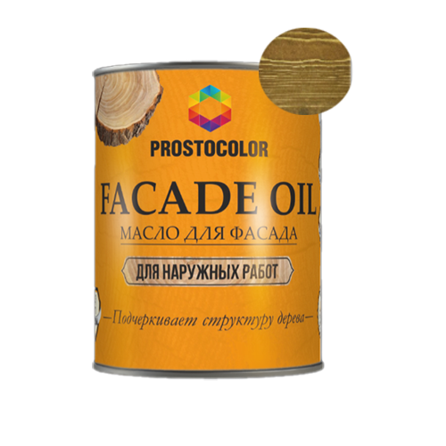 Масло для фасада "PROSTOCOLOR", "Дуб", 0,75л