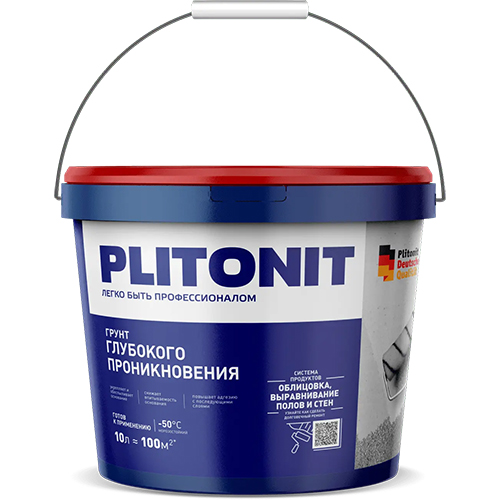 Грунт глубокого проникновения &quot;Plitonit&quot;, 10л