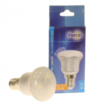 Лампа светодиодная "Feron LB-309" R39, Е14, 3Вт, 220В, 4000К, 240Лм