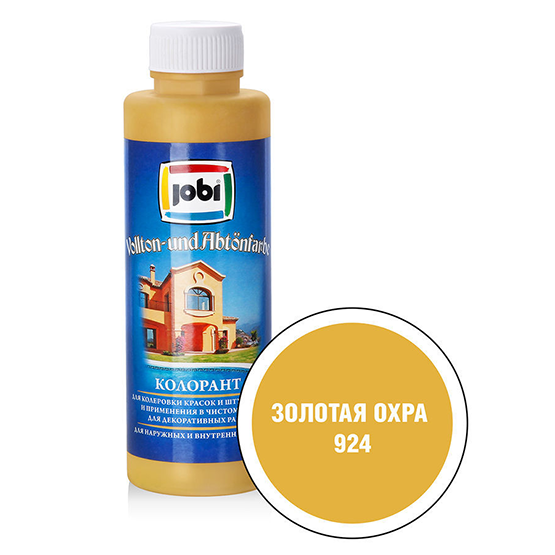 Краска колеровочная &quot;Jobi&quot;, 0,5л, &quot;Золотистая охра&quot;