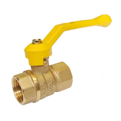 Кран шаровый для газа ДУ15 РУ16 рычаг в/в Галлоп