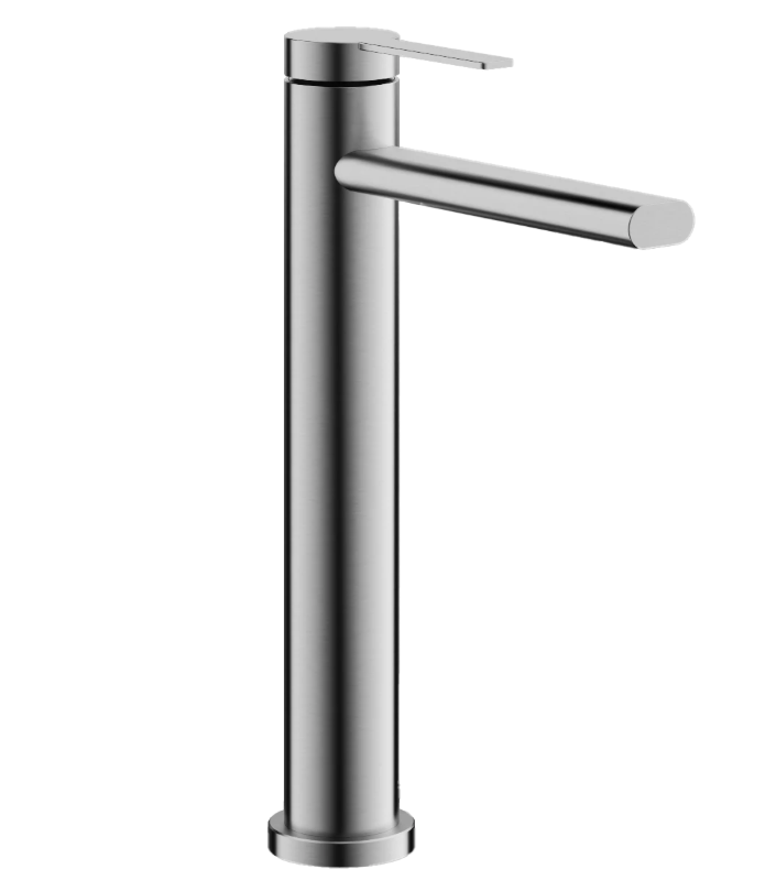 Смеситель для умывальника "Belz B11813-1", однорычажный, сатин, с подводкой