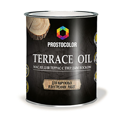 Масло для террас "PROSTOCOLOR", "Махагон", 2,2л