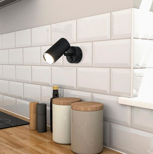 Светильник настенный поворотный Rutero MRL 1003 черный MR16, GU10 SW