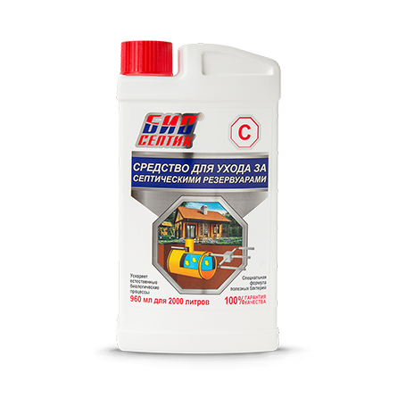 Средство для ухода за септическими резервуарами "Биосептик-С" 960мл