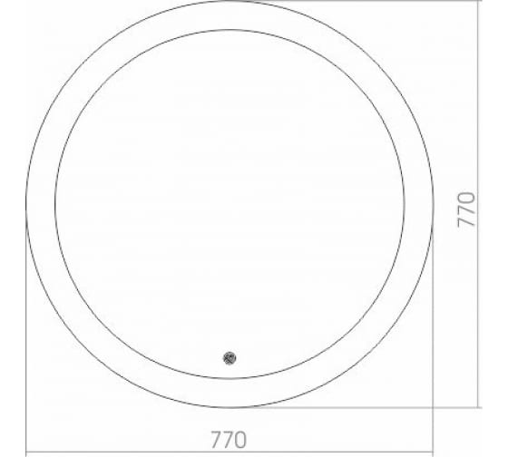 Зеркало "Перла" d=770мм, сенсор выключатель, подсветка