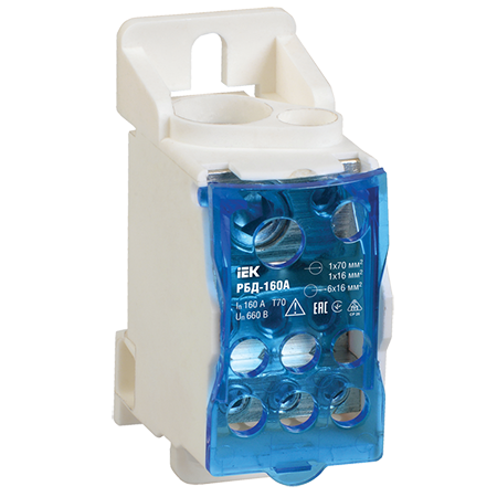 Распределительный блок на Din-рейку РБД-160А "ИЭК"