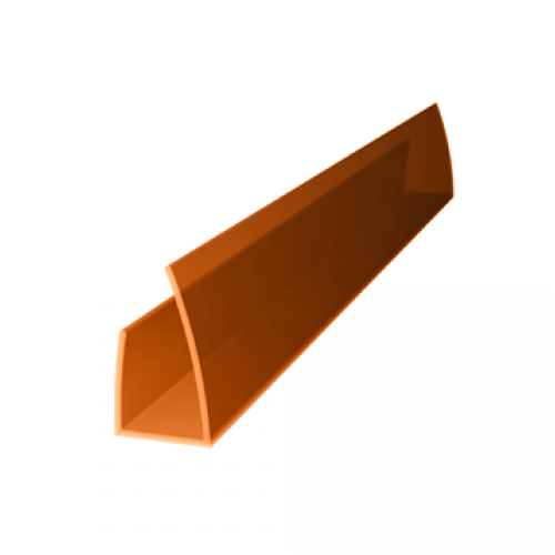 Профиль торцевой 2100*8мм, бронза ROYALPLAST UP