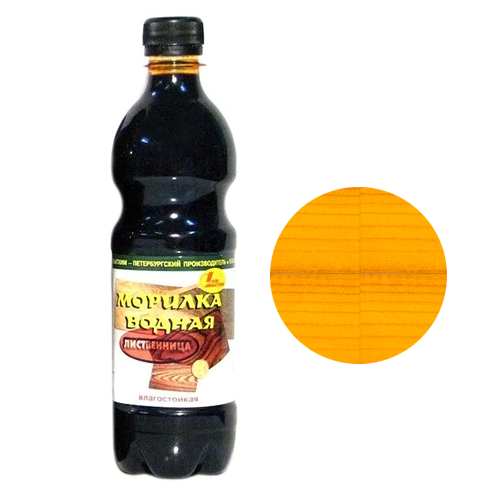 Пропитка водная "НОВБЫТХИМ" защитно-декоративная тонирующая "Морилка" 0,5л, "Лиственница"